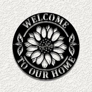 sunflower welcome home wall art home decor