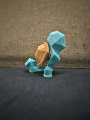 Low-Poly Squirtle fidget with Cherry MX keyboard switch