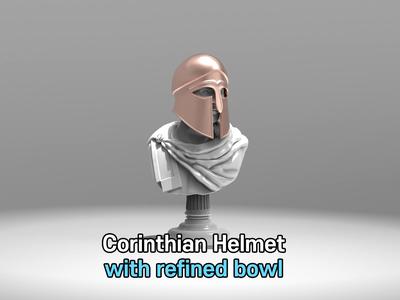Corinthian Helmet with refined bowl