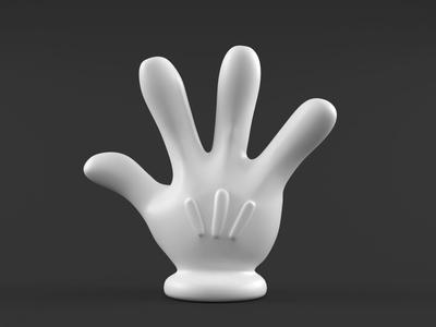 Hand Mickey Give me 4