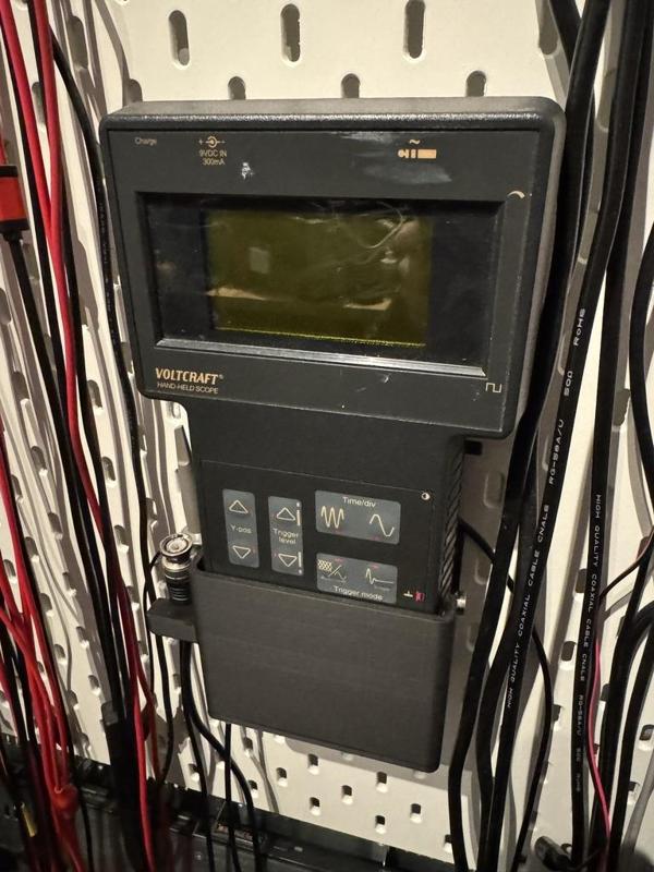 Skadis Holder for Voltcraft/Velleman K7105 Handheld Oscilloscope