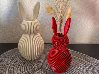 Twisted Bunny Vase: Modern Easter Elegance