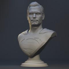 Superman Bust 3D Printing Figurine | Assembly