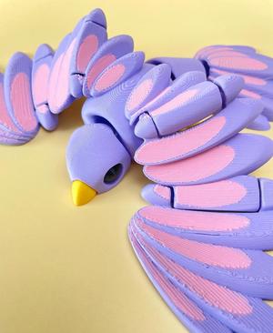 little bird — articulated flexi print-in-place fidget animal