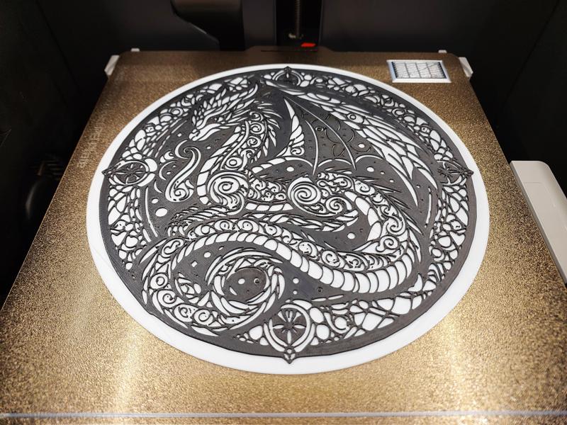 White Dragon wall art