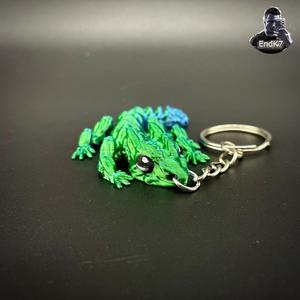 Little Grass Dragon Keychain – Articulated