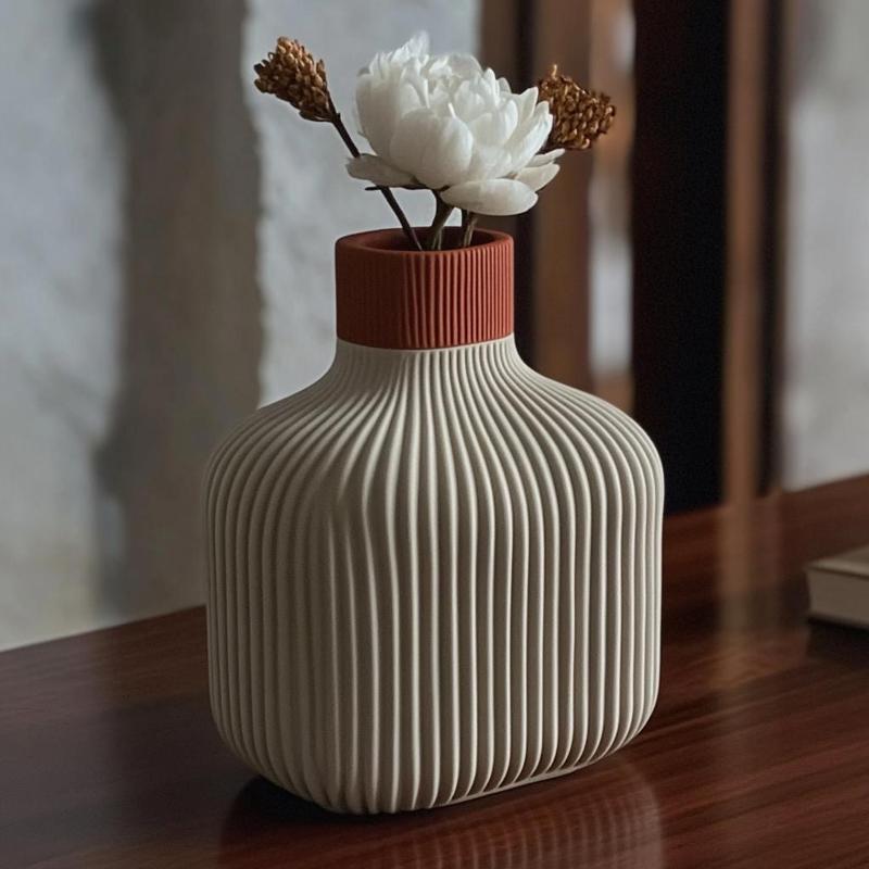 Hana Ridge Vase – Elegant Decor for Japandi-Inspired Interiors