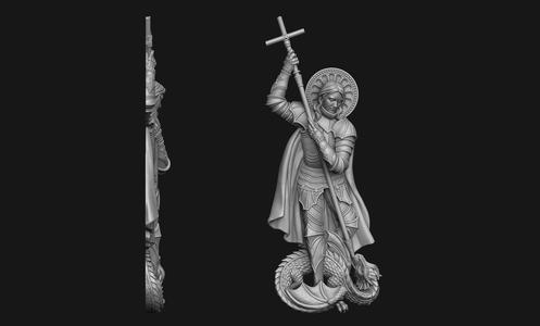 Saint George Bas-Relief
