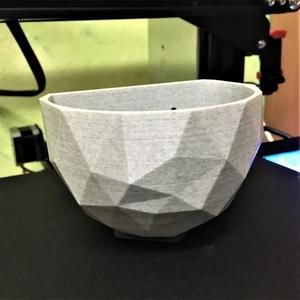 Wall Hanging Low Poly Planter Pot