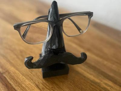 Goggles Nose Stand with Mustache – Low Poly