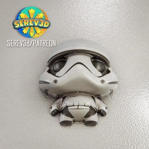 Mini Stormtrooper – Chibi Trooper Star Wars Figurine – 3D print STL and multicolor 3MF file