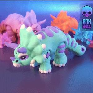 STUFFED TRICERATOPS - FLEXI - PRINT_IN_PLACE