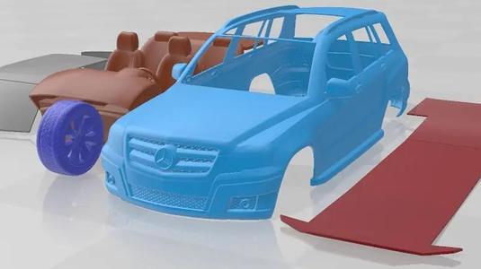 Mercedes Benz GLK 2009 Printable Car