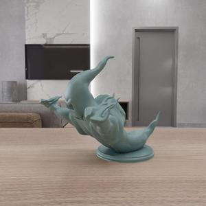 3D Angry Ghost Figure with 3D Stl Files & Stl Figure Statue, 3D Printed Decor, Ghost Face, 3D Printing, 3D Figure Print, Digital Download