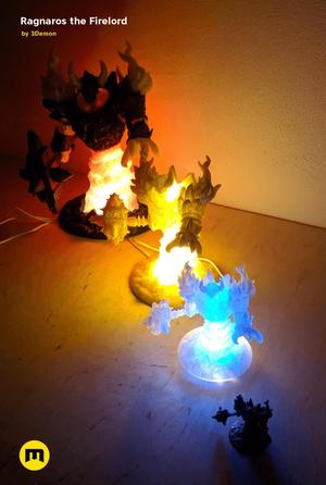 Ragnaros the Firelord’s Figure and Lamp – WoW