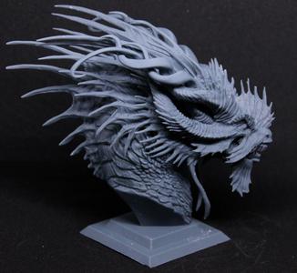 Green Dragon Bust – Collaboration with Allison Theus
