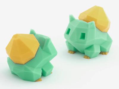 Low-Poly Bulbasaur – Multi and Dual Extrusion version