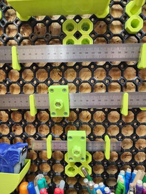 MultiBoard Pegboard Click Ruler Holder