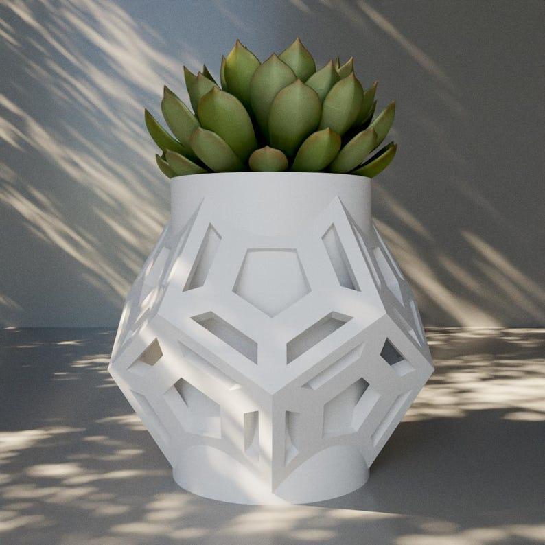 3d model planter for home decoration garden beautiful stl for printing in 3d printer