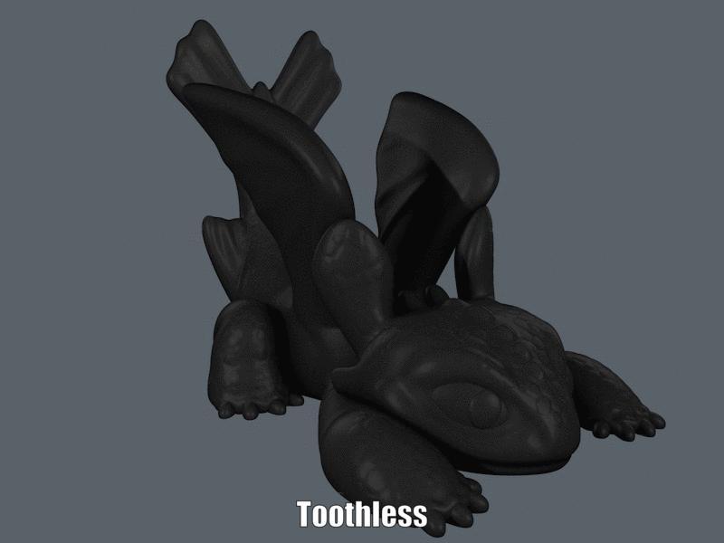 Toothless (Easy print no support)