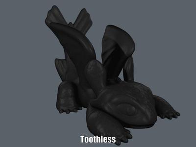 Toothless (Easy print no support)
