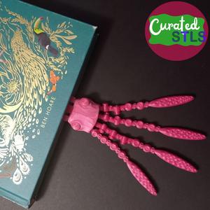 Flexi Squid Bookmark – Print in Place – Support Free