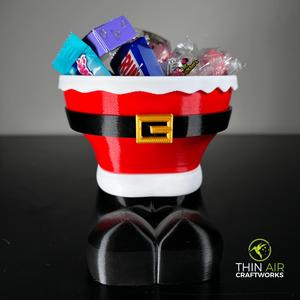 Santa Legs Christmas Candy Bowl (Support Free)