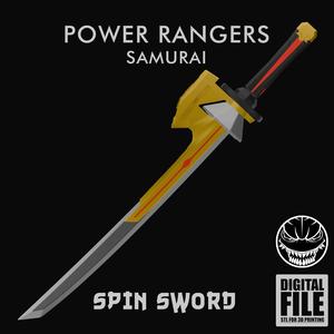 SPIN SWORD – POWER RANGERS SAMURAI – COSPLAY AND MINIATURE