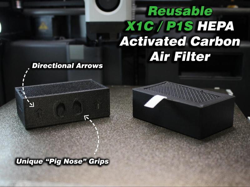 X1C / P1S Activated Carbon / HEPA Air Filter