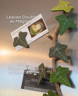 Magnetivy - English Ivy Fridge Magnet with Articulating Stems - Print in Place Hinges