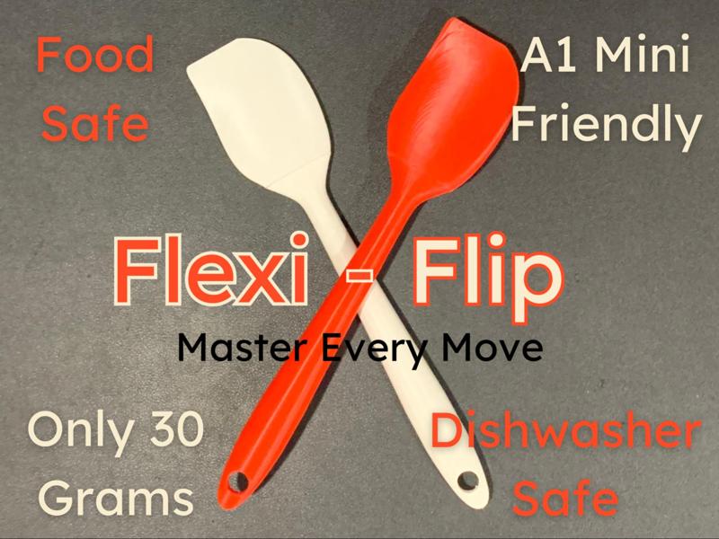 Flexi-Flip A 3d Printed Spatula