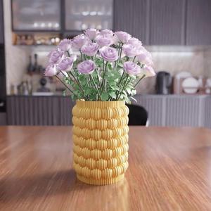 3D Decorative Flower Vase as a Stl File & 3D Printing, Pottery Vase, Planter Pot, Bonsai Pot, Decorative Bowl, Bud Vase, Orchid Pot
