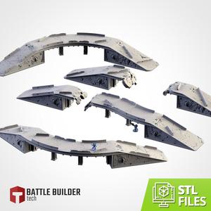 BRIDGES stl files for battle builder