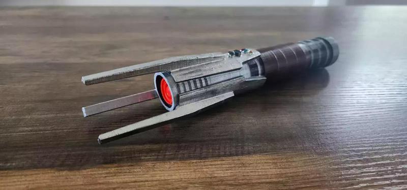 Starkiller’s first Collapsible Lightsaber (Removable Blade)