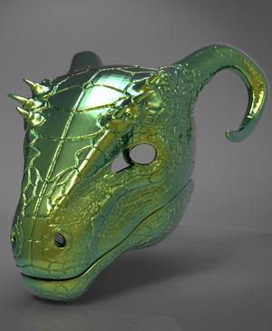 Argonian Dragon Helmet – Skyrim