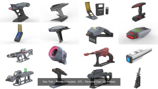 Star Trek – 22 Printable models – STL – Personal Use 3D Model Collection