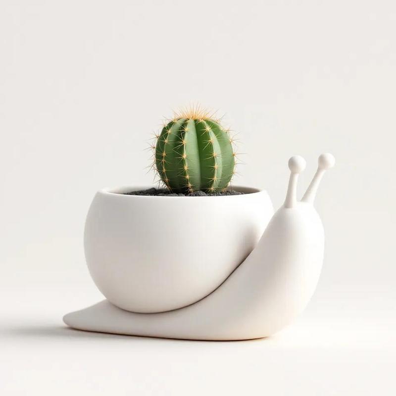 Snail Flower Pot – Unique Vase & Home Decor