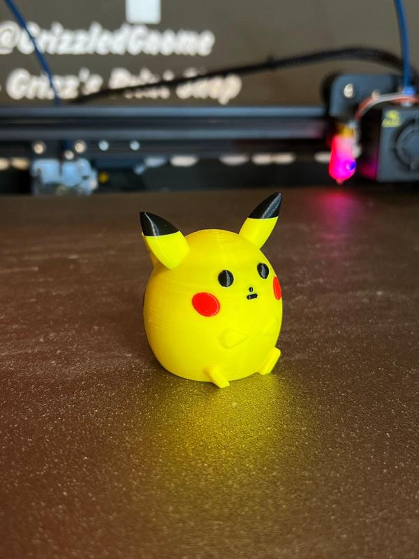 Chubby Pikachu – Print in Place