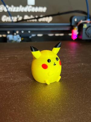 Chubby Pikachu – Print in Place