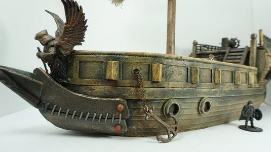 Ship Skeleton Frame and steering wheel by Dm Cuckoo VIDEO