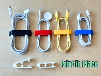 Cable Organizer / Snap Cable Clip – Print in place
