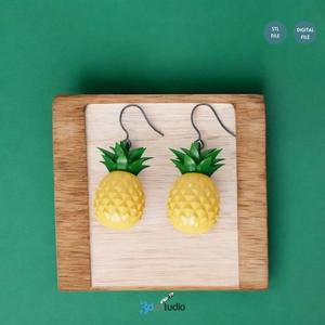 Avocado Earrings 3D Stl Files, 3D Jewelry Print Files
