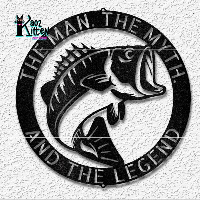fishing legend wall art fisherman decor