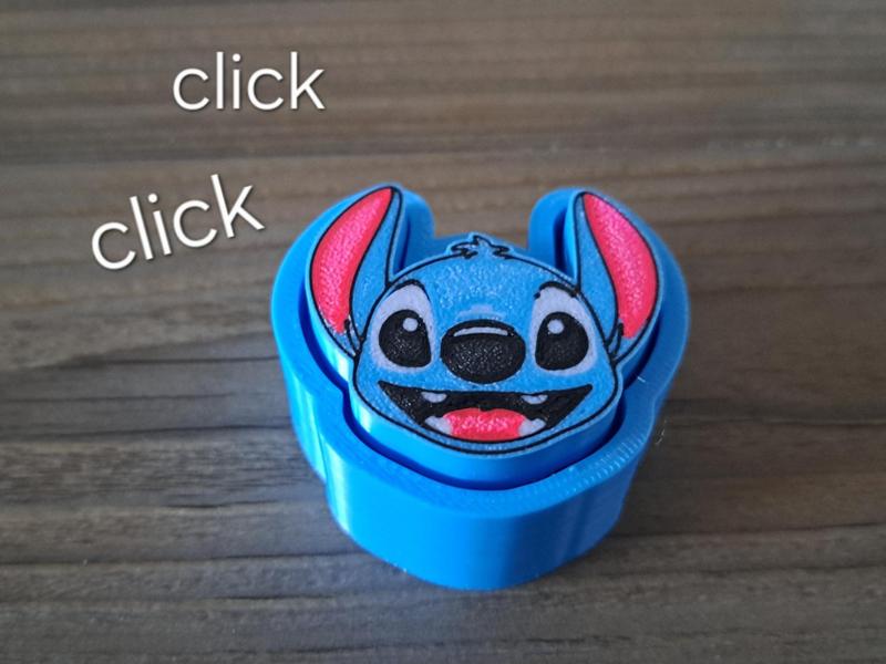 Stitch fidget clicker keyboard