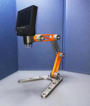 Modular stand for electronic microscope