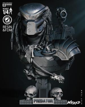 Wicked Movies Predator Bust Tested for 3D printing