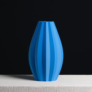  Ellipse Vase with Stripes 