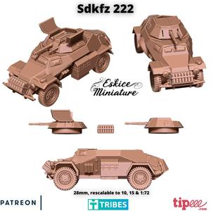Sdkfz 222 scout car – 28mm
