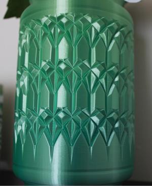 Art Deco Etched Vase