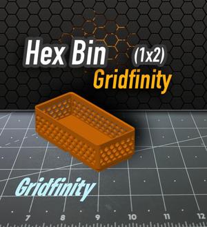Hex Bin Gridfinity 1x2